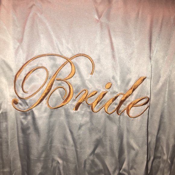 New Without Tags:  Silky Bridal Robe with belt - Picture 4 of 17